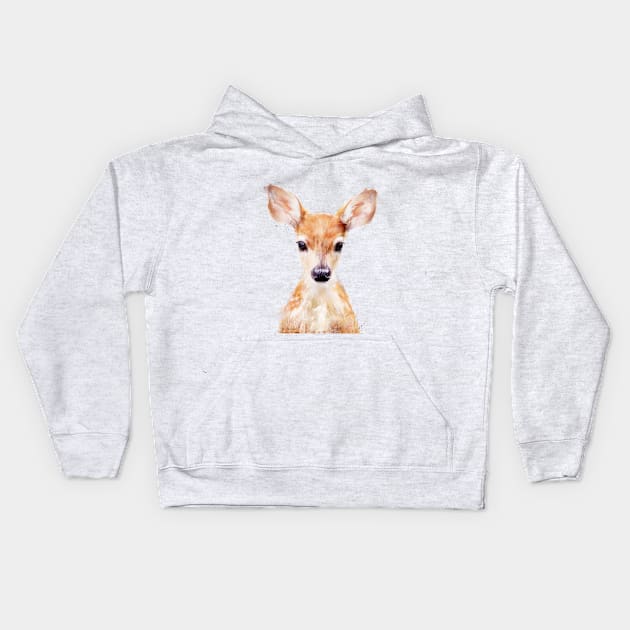 Little Deer Kids Hoodie by Amy Hamilton